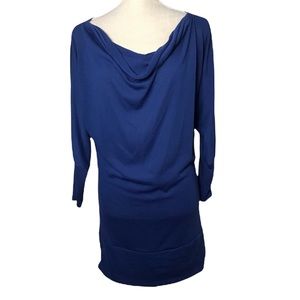 Leggings Queen USA blue long sleeve shirt dress size medium